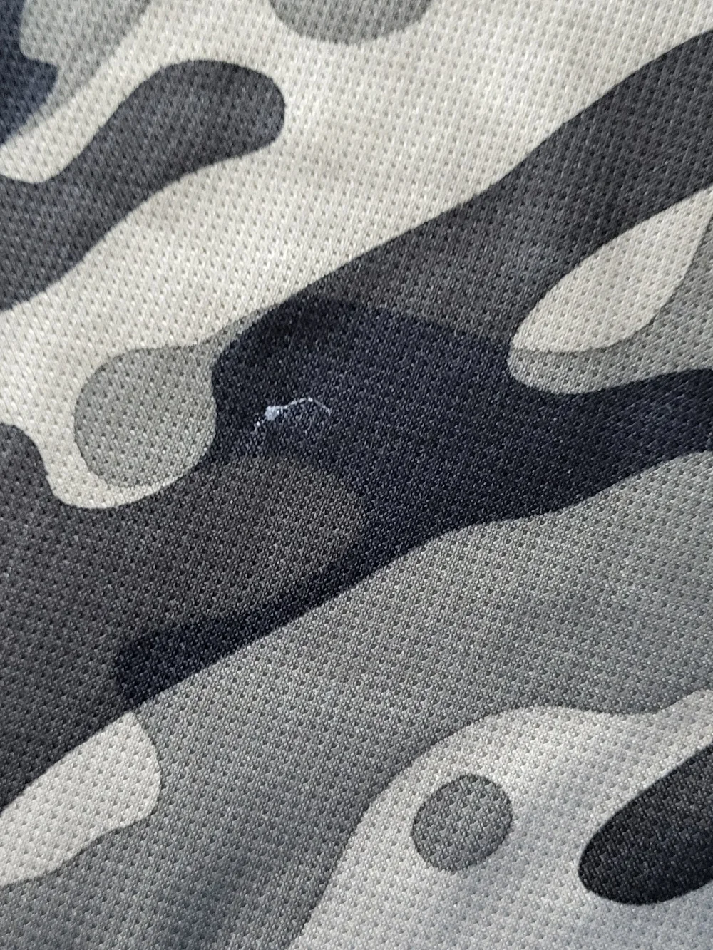adidas Camo Short Sleeve Performance Tee - Black & Gray & Olive - Picture 7 of 12